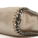Stella McCartney Falabella Tiny Tote Gold Shiny Vegan Shaggy Deer