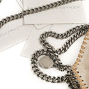 Stella McCartney Falabella Tiny Tote Gold Shiny Vegan Shaggy Deer