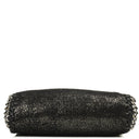 Stella McCartney Falabella Tiny Tote Rhutenium Chamois Shiny Dotted Vegan Shaggy Deer