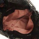 Stella McCartney Falabella Tiny Tote Rhutenium Chamois Shiny Dotted Vegan Shaggy Deer