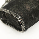 Stella McCartney Falabella Tiny Tote Rhutenium Chamois Shiny Dotted Vegan Shaggy Deer