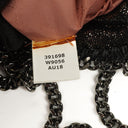 Stella McCartney Falabella Tiny Tote Rhutenium Chamois Shiny Dotted Vegan Shaggy Deer