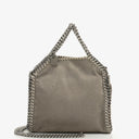 Stella McCartney Falabella Tiny Tote Steel Grey Vegan Shaggy Deer