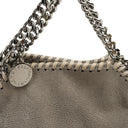 Stella McCartney Falabella Tiny Tote Steel Grey Vegan Shaggy Deer