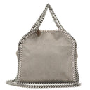 Stella McCartney Falabella Tiny Tote Steel Grey Vegan Shaggy Deer