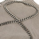 Stella McCartney Falabella Tiny Tote Steel Grey Vegan Shaggy Deer