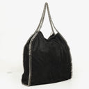 Stella McCartney Falabella Tote Black Vegan Shaggy Deer Fold Over Bag