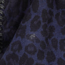 Stella McCartney Falabella Tote Blue Leopard Print Vegan Shaggy Deer Fold Over Bag