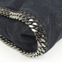 Stella McCartney Falabella Tote Dark Navy Vegan Shaggy Deer Fold Over Bag