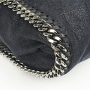 Stella McCartney Falabella Tote Dark Navy Vegan Shaggy Deer Fold Over Bag