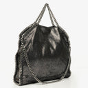 Stella McCartney Falabella Tote Rhutenium Chamois Shiny Dotted Vegan Shaggy Deer