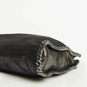 Stella McCartney Falabella Tote Rhutenium Chamois Shiny Dotted Vegan Shaggy Deer