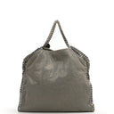 Stella McCartney Falabella Tote Steel Grey Vegan Shaggy Deer Fold Over Bag