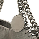 Stella McCartney Falabella Tote Steel Grey Vegan Shaggy Deer Fold Over Bag