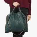 Stella McCartney Falabella Tote Vegan Shaggy Deer Fold Over Bag