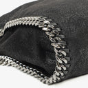 Stella McCartney Lady Tote Falabella Black Vegan Shaggy Deer Fold Over Bag