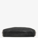 Stella McCartney Lady Tote Falabella Black Vegan Shaggy Deer Fold Over Bag