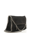 Stella McCartney Mini Falabella Black Vegan Shaggy Deer Shoulder Bag