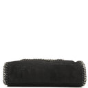 Stella McCartney Mini Falabella Black Vegan Shaggy Deer Shoulder Bag