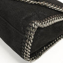 Stella McCartney Mini Falabella Black Vegan Shaggy Deer Shoulder Bag