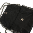 Stella McCartney Mini Falabella Black Vegan Shaggy Deer Shoulder Bag