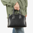 Stella McCartney Mini Falabella Box Black Eco Alter Nappa Top Handle Bag