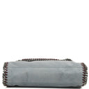 Stella McCartney Mini Falabella Shoulder Bag Azzurro Vegan Shaggy Deer
