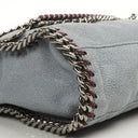 Stella McCartney Mini Falabella Shoulder Bag Azzurro Vegan Shaggy Deer