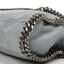 Stella McCartney Mini Falabella Shoulder Bag Azzurro Vegan Shaggy Deer