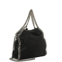 Stella McCartney Mini Tote Falabella Black Vegan Shaggy Deer Fold Over Bag