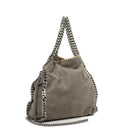 Stella McCartney Mini Tote Falabella Steel Grey Vegan Shaggy Deer Fold Over Bag