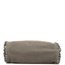 Stella McCartney Mini Tote Falabella Steel Grey Vegan Shaggy Deer Fold Over Bag