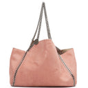 Stella McCartney Reversible Falabella Tote Blush Pink Vegan Shaggy Deer