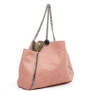 Stella McCartney Reversible Falabella Tote Blush Pink Vegan Shaggy Deer