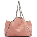 Stella McCartney Reversible Falabella Tote Blush Pink Vegan Shaggy Deer