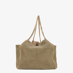 Stella McCartney Reversible Falabella Tote Vegan Shaggy Deer