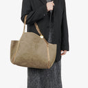 Stella McCartney Reversible Falabella Tote Vegan Shaggy Deer
