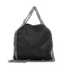 Stella McCartney Tiny Falabella Black Vegan Shaggy Deer Studded Fringe Tote Bag