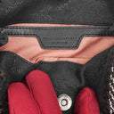 Stella McCartney Tiny Falabella Black Vegan Shaggy Deer Studded Fringe Tote Bag