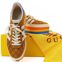 The Gucci x Adidas Jacquard Striped Wedge Sneakers