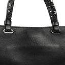 Valentino Garavani Mini Rockstud Leather Tote Bag Black