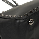 Valentino Garavani Mini Rockstud Leather Tote Bag Black