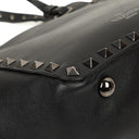 Valentino Garavani Mini Rockstud Leather Tote Bag Black