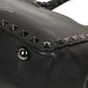 Valentino Garavani Mini Rockstud Leather Tote Bag Black