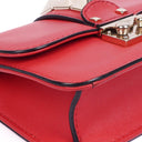 Valentino Garavani Pink Vitello Glam Lock Rockstud Mini Flap Bag