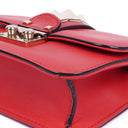 Valentino Garavani Pink Vitello Glam Lock Rockstud Mini Flap Bag