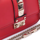 Valentino Garavani Pink Vitello Glam Lock Rockstud Mini Flap Bag