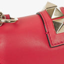 Valentino Garavani Pink Vitello Glam Lock Rockstud Mini Flap Bag