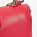 Valentino Garavani Pink Vitello Glam Lock Rockstud Mini Flap Bag