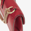 Valentino Garavani Red Glam Lock Rockstud Mini Flap Bag